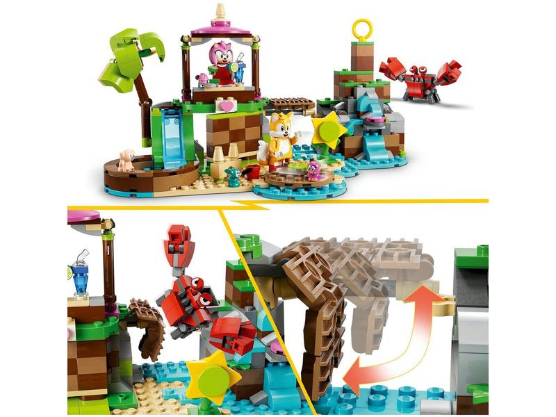 LEGO Sonic the Hedgehog Ilha de Resgate Animal da - Amy 76992 388 Peças Imagem de LEGO Sonic the Hedgehog Ilha de Resgate Animal da