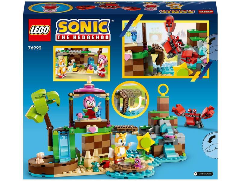 LEGO Sonic the Hedgehog Ilha de Resgate Animal da - Amy 76992 388 Peças Imagem de LEGO Sonic the Hedgehog Ilha de Resgate Animal da