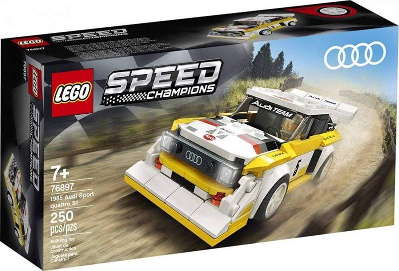 Imagem de LEGO Speed Champions 1985 Audi Sport Quattro S1 76897 Toy Cars for Kids Building Kit Featuring Driver Minifigure, New 2020 (250 Peças)