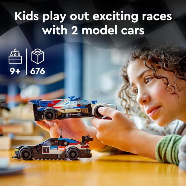 Lego Speed Champions Carros de Corrida BMW M4 GT3 e BMW M Hybrid V8 76922 Imagem de Lego Speed Champions Carros de Corrida BMW M4 GT3 e BMW M Hybrid V8 76922