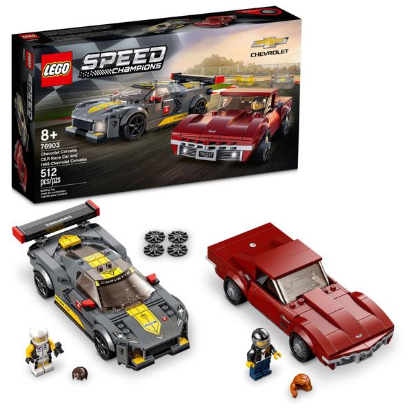 LEGO Speed Champions Chevrolet Corvette C8.R & 1969 512peças Imagem de LEGO Speed Champions Chevrolet Corvette C8.R & 1969 512peças