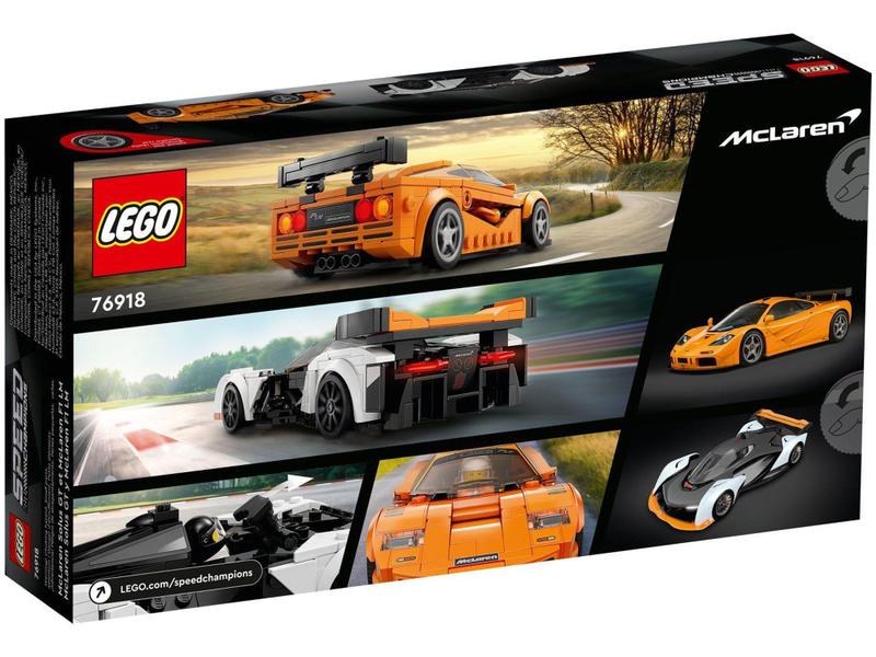 LEGO Speed Champions McLaren Solus GT e McLaren F1 - 581 Peças 76918 Imagem de LEGO Speed Champions McLaren Solus GT e McLaren F1 - 581 Peças 76918