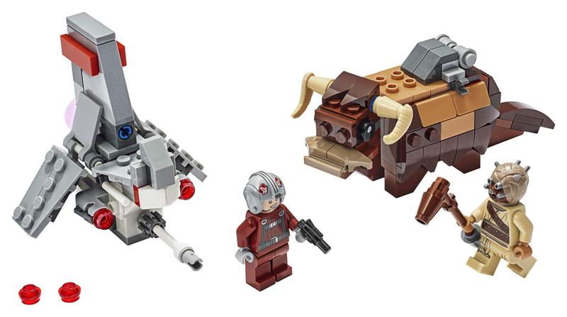 Imagem de LEGO Star Wars: A New Hope T-16 Skyhopper vs Bantha Microfighters 75265 Kit de Construção de Brinquedos Colecionáveis para Crianças, Nova 2020 (198 Peças)