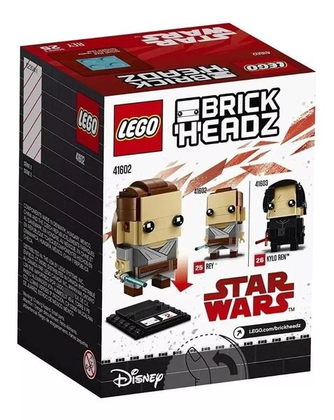 Imagem de Lego star wars brick headz series 2 25 rey 119 peças (41602)