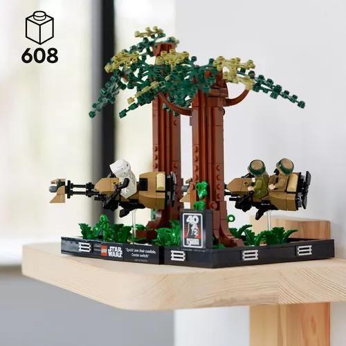 Lego Star Wars Diorama Da Perseguição De Speeder Em Endor 75353 Imagem de Lego Star Wars Diorama Da Perseguição De Speeder Em Endor 75353