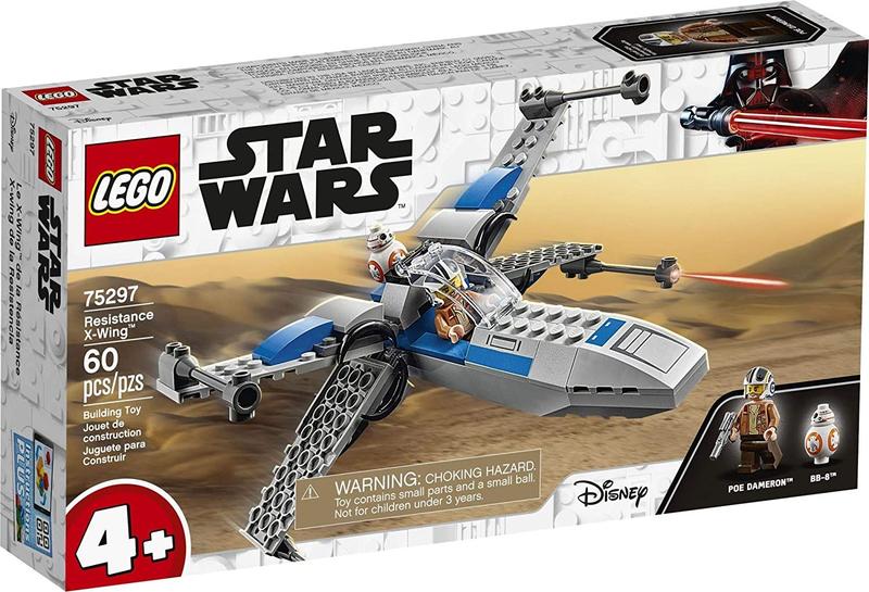 Imagem de LEGO Star Wars Resistance X-Wing 75297 Kit de construção Incrível Starfighter Building Toy for Kids Aged 4 and Up, Featuring Poe Dameron e BB-8 Nova 2021 (60 peças)