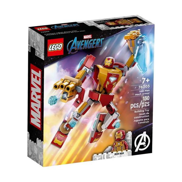 Imagem de Lego  Super Heroes Marvel Armadura Robô do Homem de Ferro 76203 130 Peças
