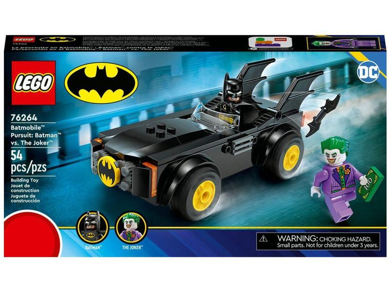 LEGO Super Heroes Perseguição de Batmóvel: Batman - vs Coringa 76264 54 Peças Imagem de LEGO Super Heroes Perseguição de Batmóvel: Batman - vs Coringa 76264 54 Peças