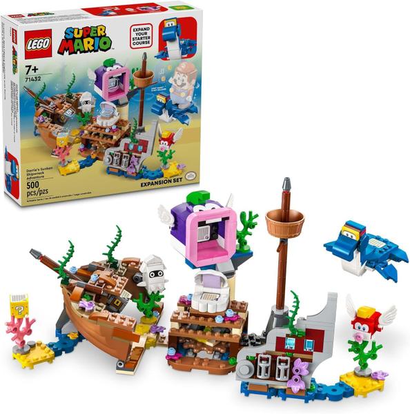 LEGO Super Mario - Conjunto de Expansão de Aventura do Naufrágio Afundado de Dorrie 71432 Imagem de LEGO Super Mario - Conjunto de Expansão de Aventura do Naufrágio Afundado de Dorrie 71432