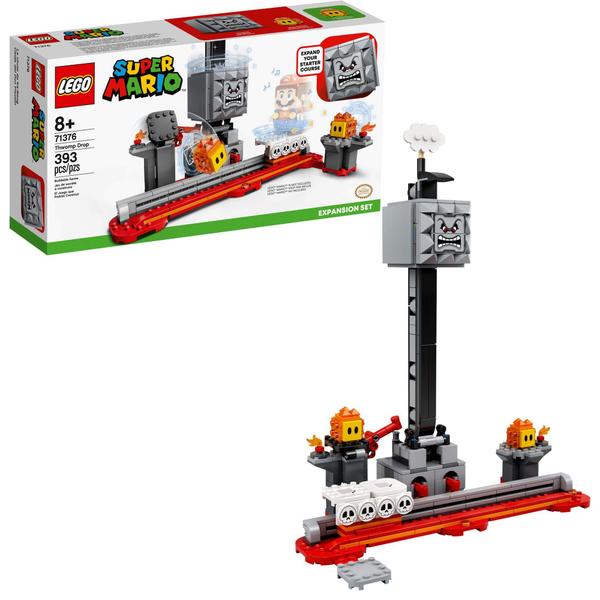 LEGO Super Mario Thwomp Drop Expansion Set 71376 Exclusivo Building Kit Playset colecionável para crianças adicionar novos níveis ao seu lego super mario starter course (71360) Set, New 2020 (393 peças) Imagem de LEGO Super Mario Thwomp Drop Expansion Set 71376 Exclusivo Building Kit Playset colecionável para crianças adicionar novos níveis ao seu lego super mario starter course (71360) Set, New 2020 (393 peças)