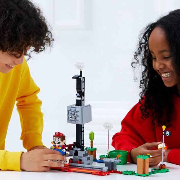 LEGO Super Mario Thwomp Drop Expansion Set 71376 Exclusivo Building Kit Playset colecionável para crianças adicionar novos níveis ao seu lego super mario starter course (71360) Set, New 2020 (393 peças) Imagem de LEGO Super Mario Thwomp Drop Expansion Set 71376 Exclusivo Building Kit Playset colecionável para crianças adicionar novos níveis ao seu lego super mario starter course (71360) Set, New 2020 (393 peças)