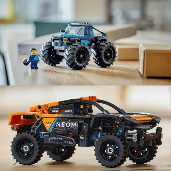 Imagem de Lego Technic Mclaren Extreme e City Monster Truck Azul