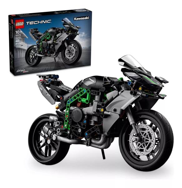 Imagem de Lego Technic Motocicleta Kawasaki Ninja H2r 643Peças - 42170