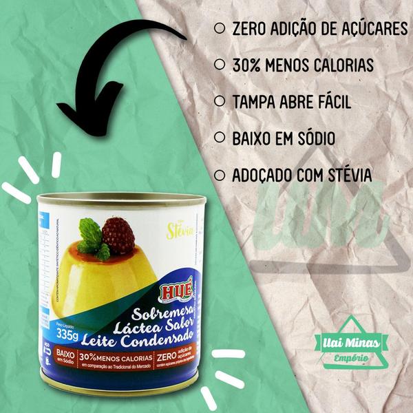 Leite Condensado Diet Hué (Sem Adição de Açúcares) Sem Glúten Lata 335g Imagem de Leite Condensado Diet Hué (Sem Adição de Açúcares) Sem Glúten Lata 335g