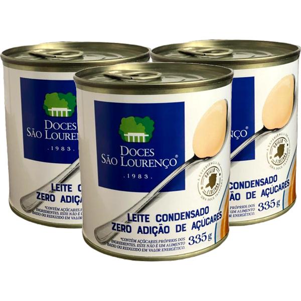 Leite Condensado Diet SÃO LOURENCO 335g (3 Latas) - São Lourenço Imagem de Leite Condensado Diet SÃO LOURENCO 335g (3 Latas)