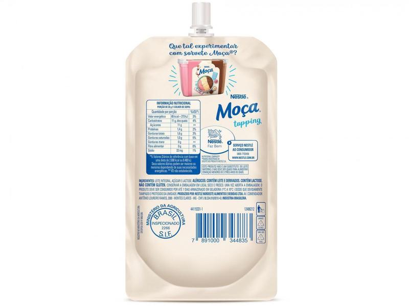 Leite Condensado Moça Integral Topping 300g Imagem de Leite Condensado Moça Integral Topping 300g
