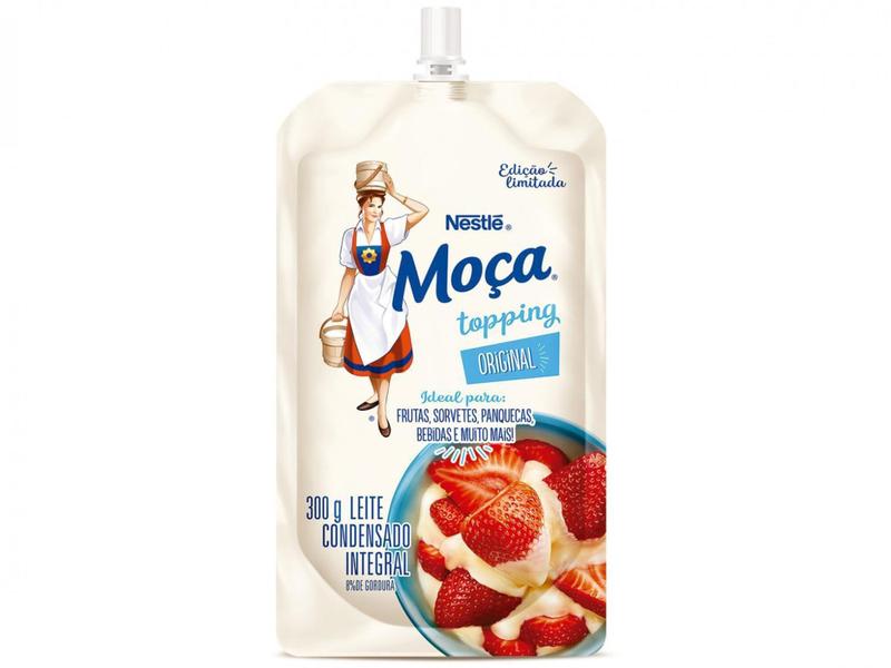 Leite Condensado Moça Integral Topping 300g Imagem de Leite Condensado Moça Integral Topping 300g