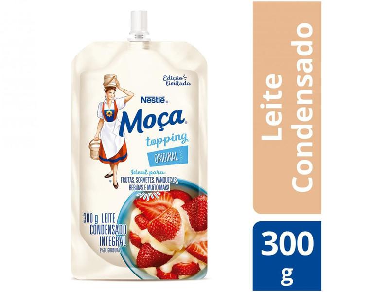 Leite Condensado Moça Integral Topping 300g Imagem de Leite Condensado Moça Integral Topping 300g