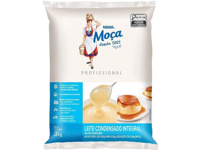 Imagem de Leite Condensado Nestle Integral Moça Profissional 3kg