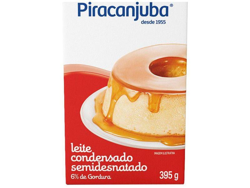 Leite Condensado Semidesnatado Piracanjuba 395g Imagem de Leite Condensado Semidesnatado Piracanjuba 395g