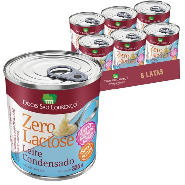 Imagem de Leite Condensado Zero Zero S. Lourenço 335G (6 Latas)