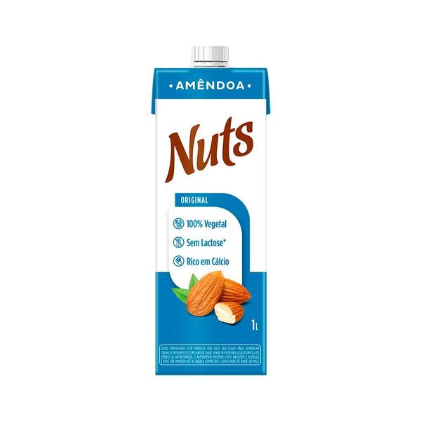 Imagem de Leite de Amêndoa Zero Lactose Nuts 1lt