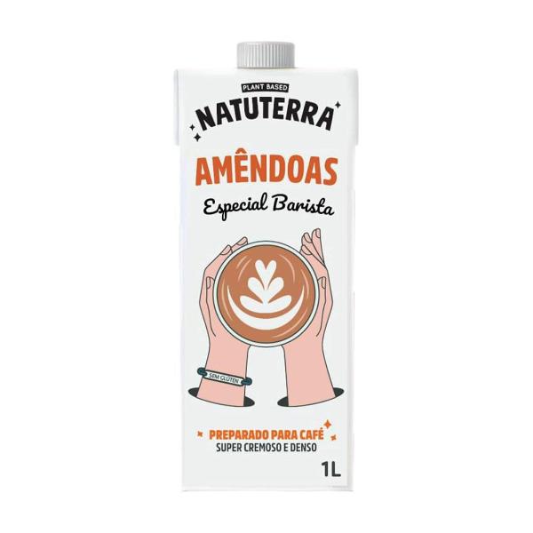 Imagem de Leite De Amêndoas Barista 1 Litro Natuterra