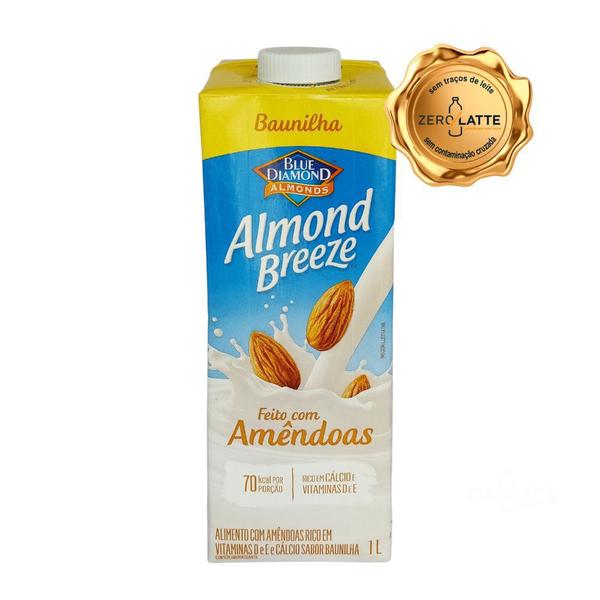 Leite de Amêndoas sabor Baunilha Almond Breeze 1 litro Imagem de Leite de Amêndoas sabor Baunilha Almond Breeze 1 litro