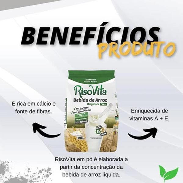 Imagem de Leite De Arroz Pó Original Risovita 300G - 10 Unidades