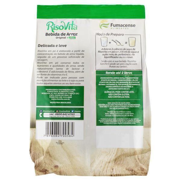Leite De Arroz Pó Original Risovita 300G - 10 Unidades Imagem de Leite De Arroz Pó Original Risovita 300G - 10 Unidades