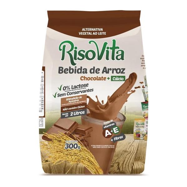 Imagem de Leite De Arroz Pó Risovita Sabor Chocolate Caixa 10 Pacotes