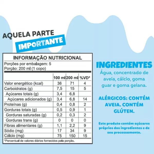 Imagem de Leite De Aveia Sem Adição De Açúcar 1 Litro Natuterra