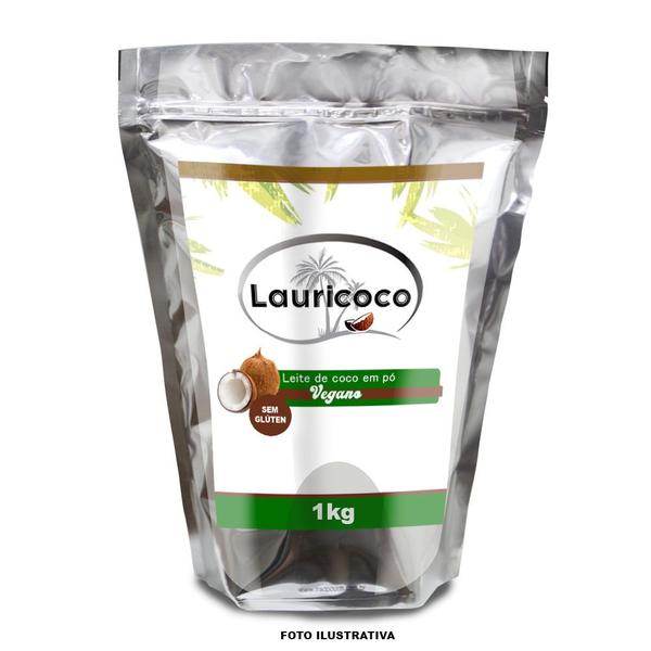 Leite de coco em pó 100% vegano, importado 01 kg, sem lactose com certificação - Lauricoco Imagem de Leite de coco em pó 100% vegano, importado 01 kg, sem lactose com certificação
