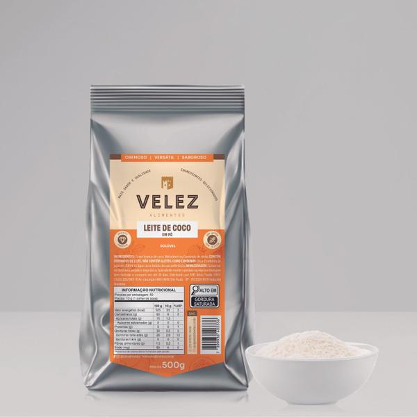 Leite de Coco em pó 500g VELEZ Imagem de Leite de Coco em pó 500g VELEZ