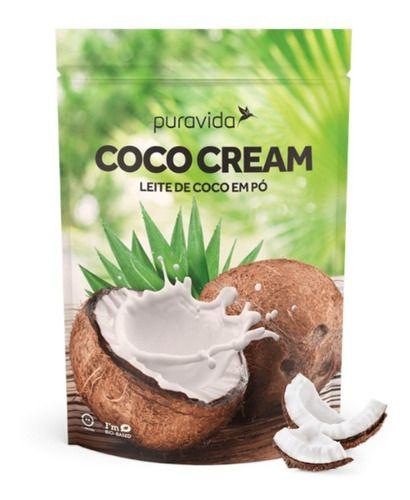 Leite De Coco Em Pó Coco Cream 2 X 1kg Puravida Imagem de Leite De Coco Em Pó Coco Cream 2 X 1kg Puravida