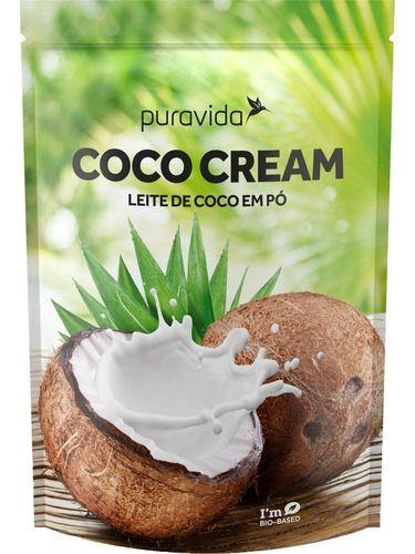 Leite De Coco Em Pó Coco Cream 2 X 1kg Puravida Imagem de Leite De Coco Em Pó Coco Cream 2 X 1kg Puravida