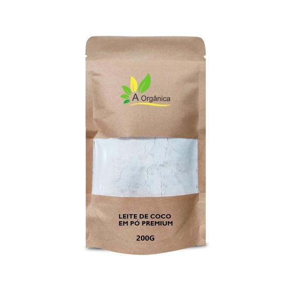 Leite de coco em pó Premium 200G À Orgânica - A organica Imagem de Leite de coco em pó Premium 200G À Orgânica