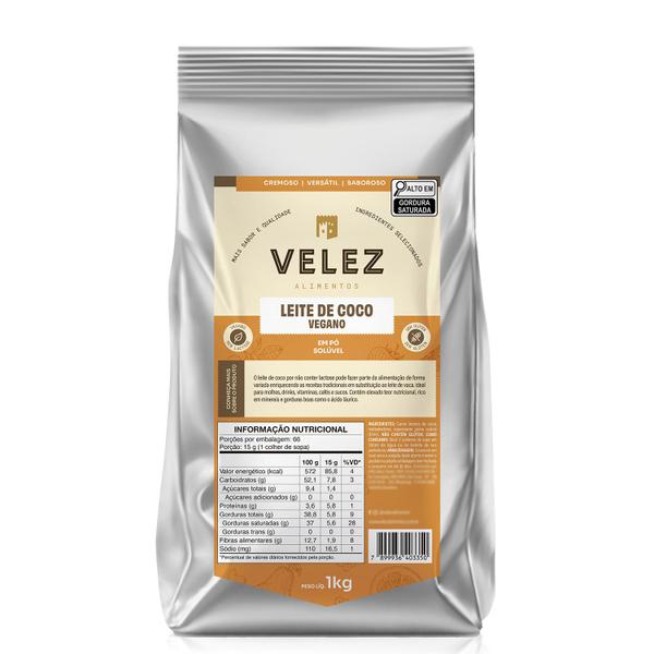 Leite de coco em pó VEGANO VELEZ 1kg Imagem de Leite de coco em pó VEGANO VELEZ 1kg