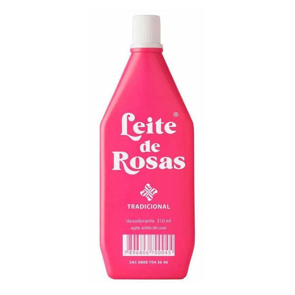 Imagem de Leite de rosas tradicional para o rosto com 310ml