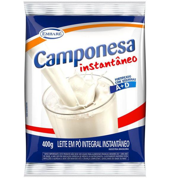 Imagem de Leite em pó Instantâneo 400g - Camponesa