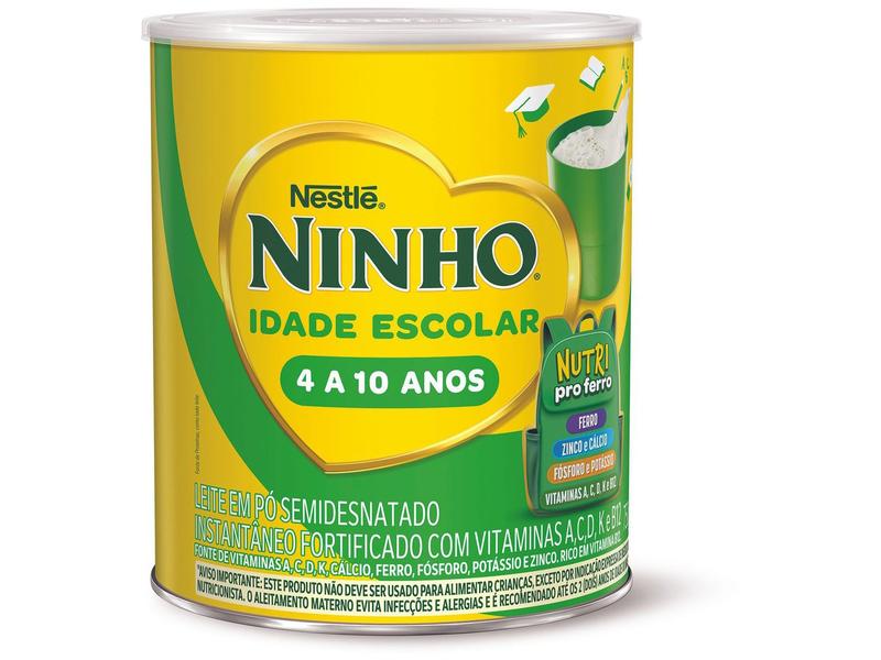 Imagem de Leite em Pó Integral Nestlé Ninho Idade Escolar Lata 750g