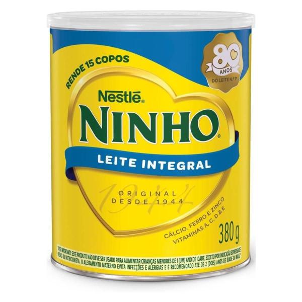 Imagem de Leite em Pó Integral Ninho Nestlé a partir de 1 ano 380g