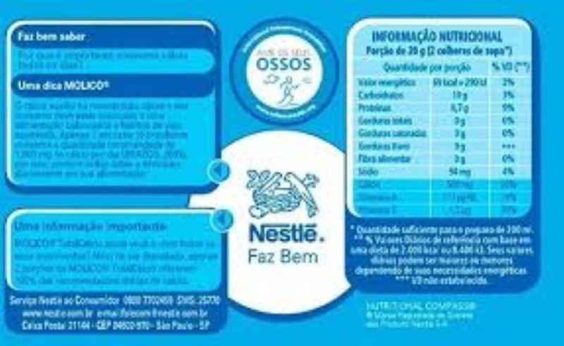 Leite Em Pó Molico Desnatado 280G - Nestlé - Nestle Imagem de Leite Em Pó Molico Desnatado 280G - Nestlé