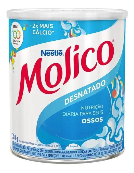 Leite Em Pó Molico Desnatado Nestlé Kit 5 Imagem de Leite Em Pó Molico Desnatado Nestlé Kit 5