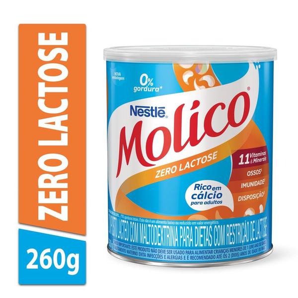 Imagem de Leite em pó Molico Zero Lactose Lata 260g