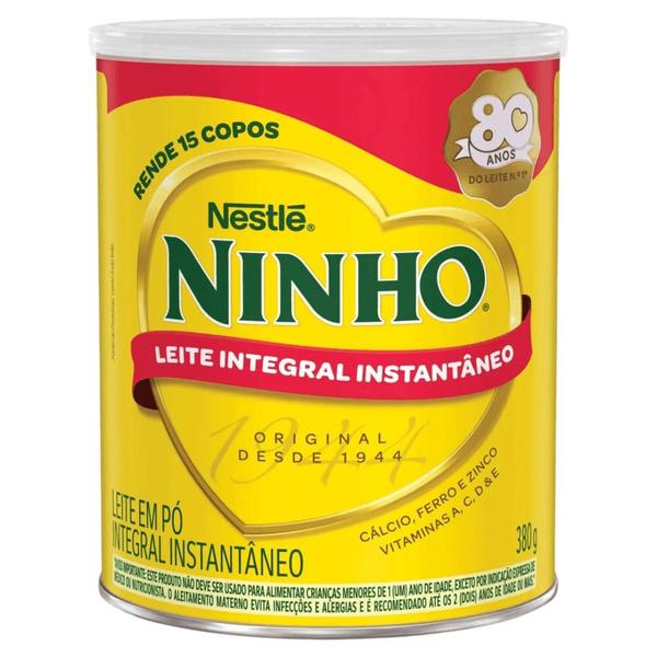 Imagem de Leite em Pó Ninho Integral Instantâneo Lata 380g