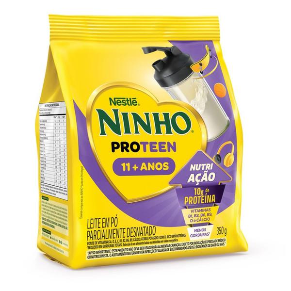 Leite Em Pó Parcialmente Desnatado Ninho Proteen 11+ Anos Com 350g Imagem de Leite Em Pó Parcialmente Desnatado Ninho Proteen 11+ Anos Com 350g