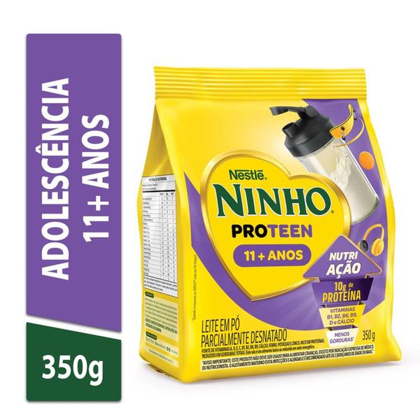 Leite Em Pó Parcialmente Desnatado Ninho Proteen 11+ Anos Com 350g Imagem de Leite Em Pó Parcialmente Desnatado Ninho Proteen 11+ Anos Com 350g
