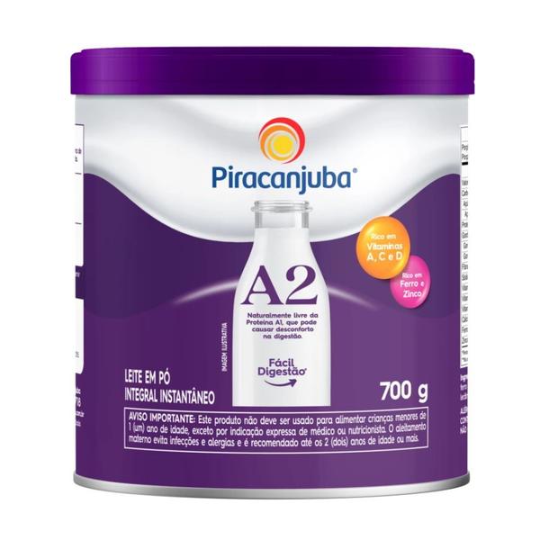 Leite Em Pó Piracanjuba Integral Instantâneo Lata 700g Imagem de Leite Em Pó Piracanjuba Integral Instantâneo Lata 700g