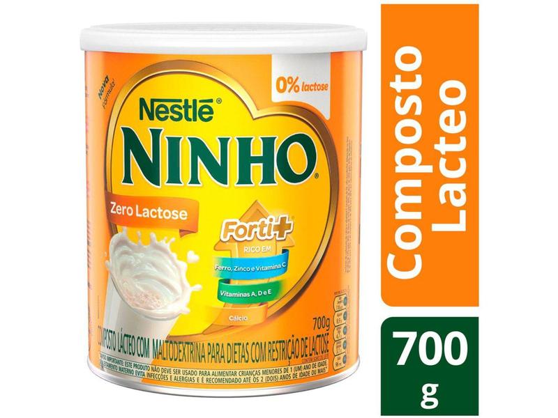 Leite em Pó Sem Lactose Ninho Forti+ - 700g Imagem de Leite em Pó Sem Lactose Ninho Forti+ - 700g